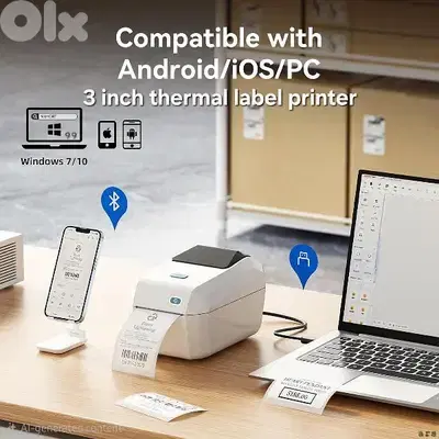 thermal label printer usb + bluetooth