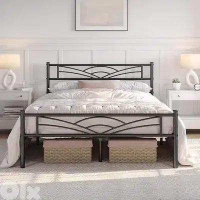 yaheetech metal bed frame guest bed frame modern youth