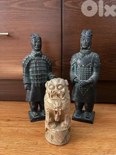 Chinese Asian Statue Collection — Set of 3 | Decorative Figurines