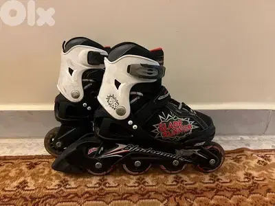 Black and red rollers
