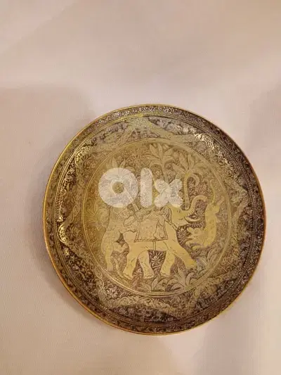 صحن نحاس فارسي أنتيك
