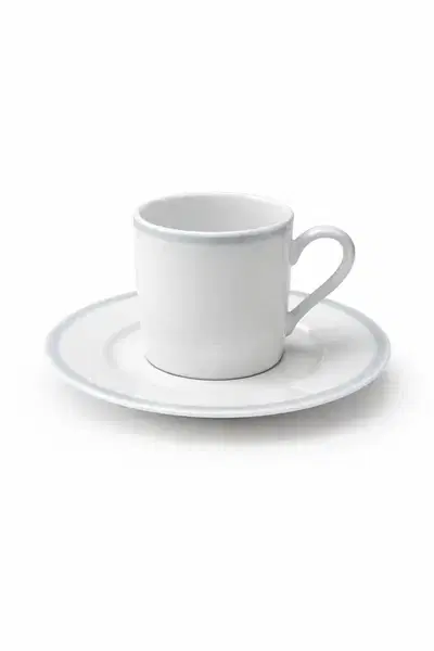 Fine Royal Porcelain Coffee Cups with Saucers – Dishwasher & Microwave