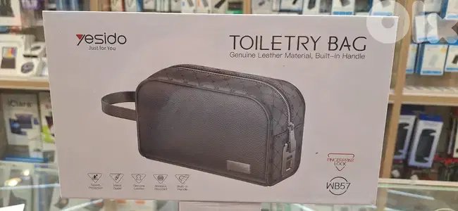 YESIDO TOILETRY BAG FINGERPRINT LOCK WB57 40$