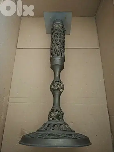 Vintage French style brass filigree base