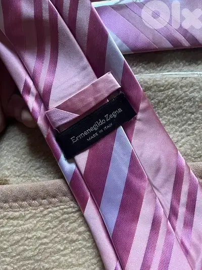 Ermenegildo zegna special pink tie cravate for 10 USD