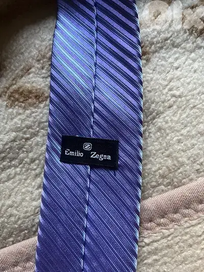 emilio zegna tie limited purple cravate
