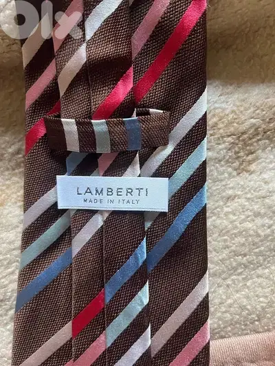 Lamberti made by italy tie special brown cravate