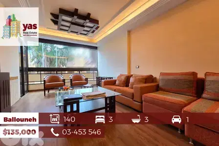 Ballouneh 140m2 | Upgraded | Decorated | View | Catch |