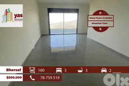 Bhersaf 160m2 | Many Floors Available | Prime Location | TCH