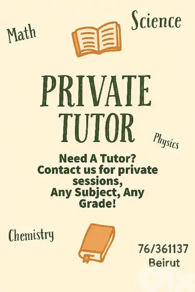 Leçon Particulier / Private Tutor (teacher)