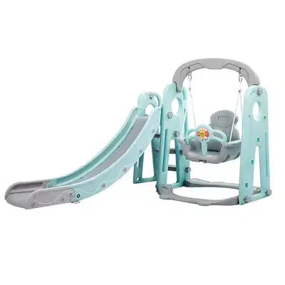 2-in-1 Kids Climber and Swing Set -مجموعة أرجوحة ومتسلق للأطفال 2 في 1