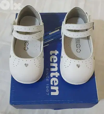 Babyshoes whiteoriginal leather & used onetimeonlysize 21 ashrafiye12$