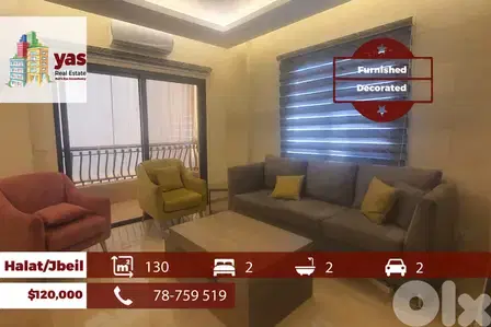 Halat/Jbeil 130m2 | Furnished Flat | Decorated | Sea View | Catch |ABA