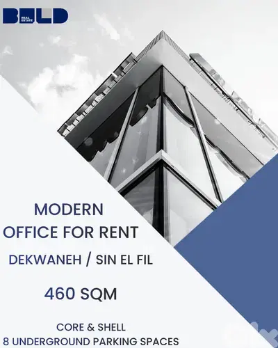 RAO26-4828 Office 460 sqm Space for Rent in Dekwaneh / Sin El Fil