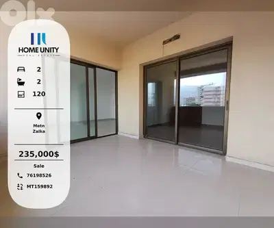 apartment for sale in Zalka, Metn