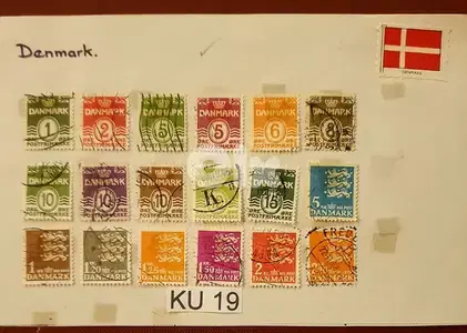 Danmark 1946 x 18 stamps Lot# KU-19