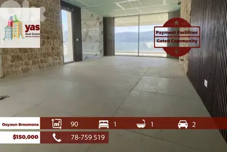 Ouyoun Broumana 90m2 | Under Construction | Mountian View | Catch |TCH
