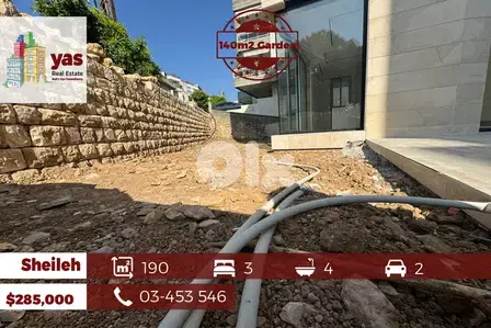 Sheileh 190m2 | 140m2 Garden | Brand New| Unlockable view |BA|