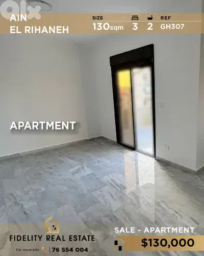 Apartment for sale in Ain El Rihaneh GH307 شقة للبيع في عين الريحانة