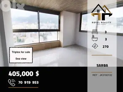triplex apartments for sale in sarba keserouanشقق للبيع في صربا كسروان