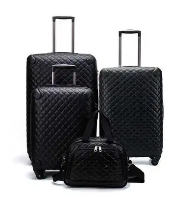 Real leather swiss made travel bags luggage suitcases