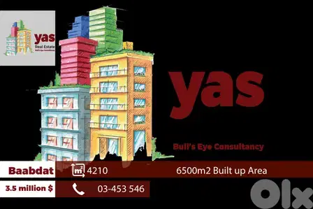 Baabdat 4210m2 | 6500m2 Built up Area | Prime Location | Catch | TCH
