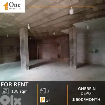WAREHOUSE FOR RENT IN GHERFIN AMCHIT
