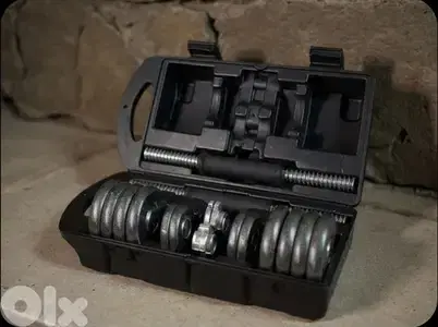 Set 30kg Adjustable Weight Dumbbell Set with Case