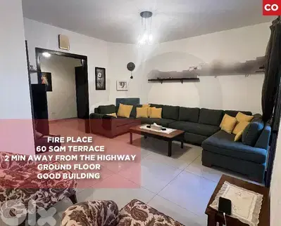 Spacious 60 sqm terrace 2 min away from the highway Halat REF#CO128101