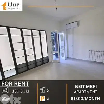 APARTMENT FOR RENT IN BEIT MERY