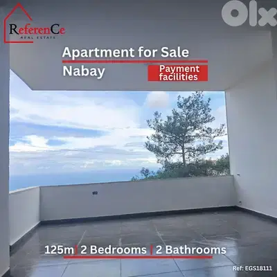 Apartment with payment facilities in Nabay  شقة مع تسهيلات بلدفع ناباي