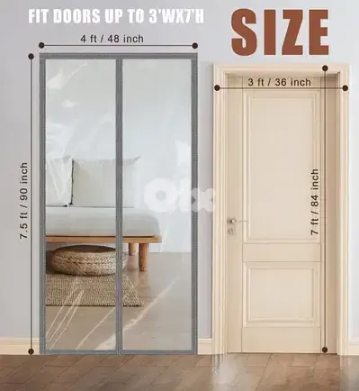 plastic and transparent door