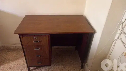 vintage wood office desk
