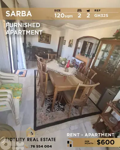 Apartment for rent in Sarba GH325 شقة للإيجار في  صربا