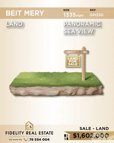 Land for sale in Beit Mery GH330 أرض للبيع في بيت ميري