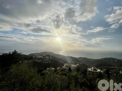 2720 SQM Land in Kfour with a Breathtaking Sea View