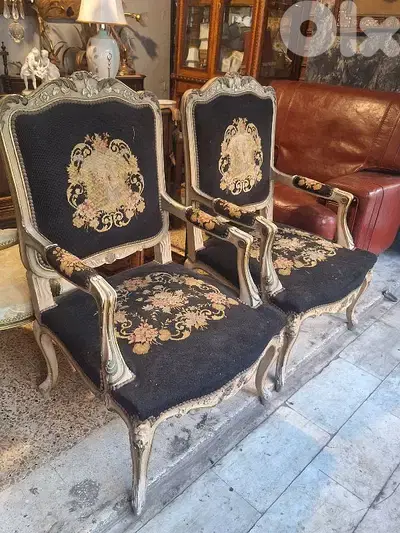 2 antique aubisson handmade bergers