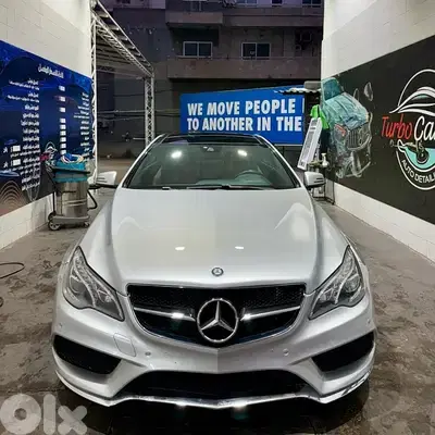 Mercedes-Benz E 250 coupe 2014 silver/red