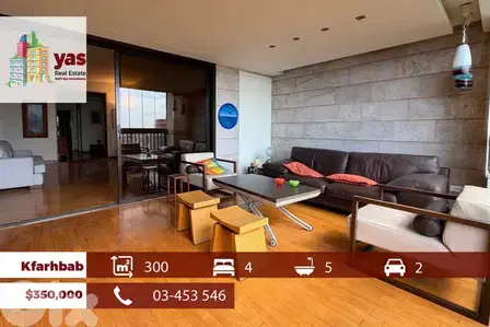Kfarhbab 300m2 | Furnished | Panoramic Sea View | Calm Area | EH/IV Kfarhbab 300m2 | Furnished | Panoramic Sea View | Calm Area | EH/IV