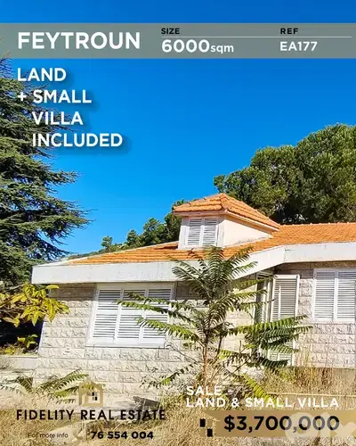 Land for sale in Feytroun EA177 أرض  للبيع في فيطرون