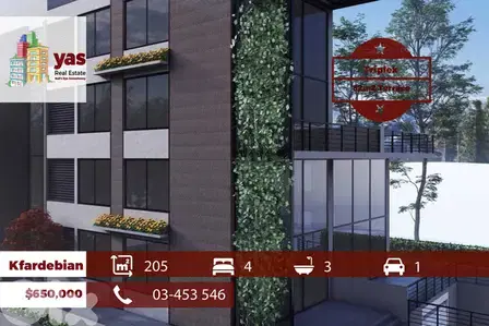 Kfardebian 205m2 | 82m2 Terrace | Triplex | Under Construction | DA