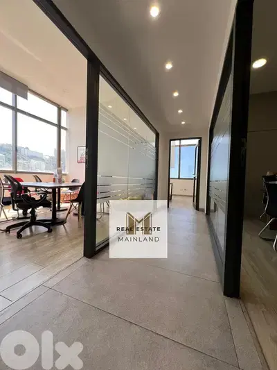 Prime | Fully Furnished Equipped Office for Rent in Jal El Dib
