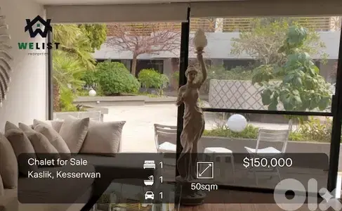 Chalet for sale in Kaslik شاليه للبيع في كسليك