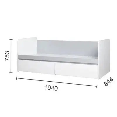 New Bed 100~120cm with Drawers High Quality