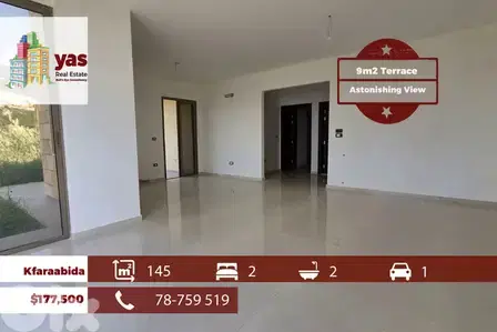 Kfaraabida 145m2 | 9m2 Terrace | Astonishing View | Calm Area | MCH