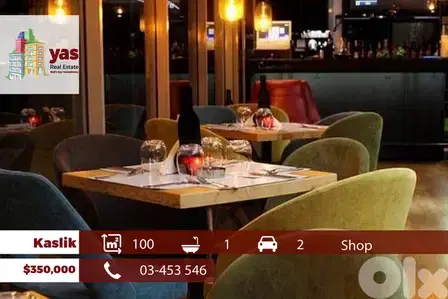 Kaslik 100m2 | Shop | Main Street | Perfect Investment |  EH