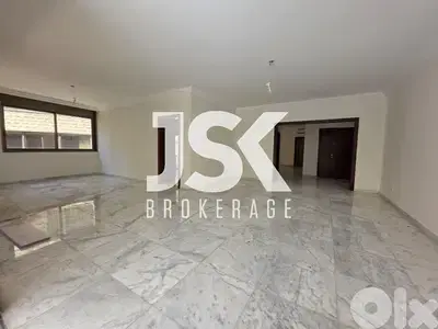 L20974 - Spacious Apartment With Backyard Terrace For Sale in Hazmieh
