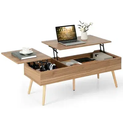 Costway Lift Top Solid Wood Coffee Table