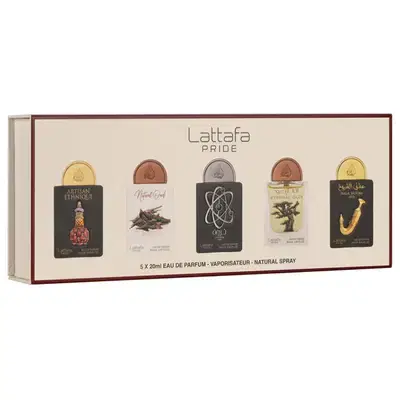 Lattafa Pride Giftset Collection No. 3 (5 x 20 mL Eau de Parfum) Lattafa Pride Giftset Collection No. 3 (5 x 20 mL Eau de Parfum)