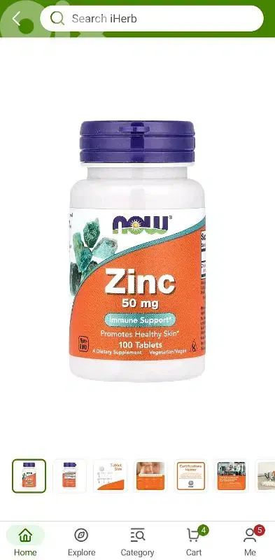 zinc now
